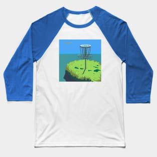 Disc Golf on a Remote Island Baseball T-Shirt